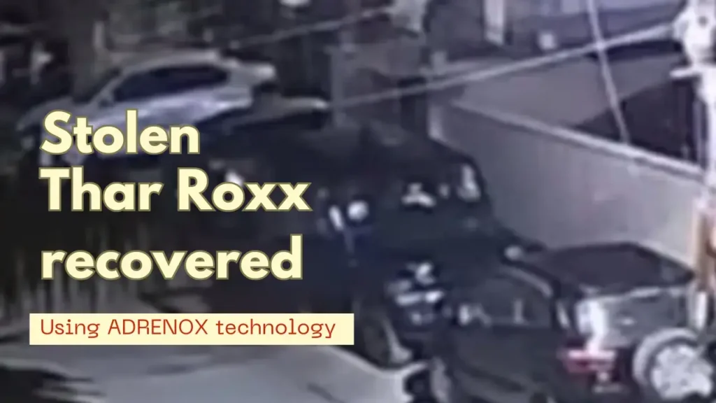 Stolen Thar Roxx recovered